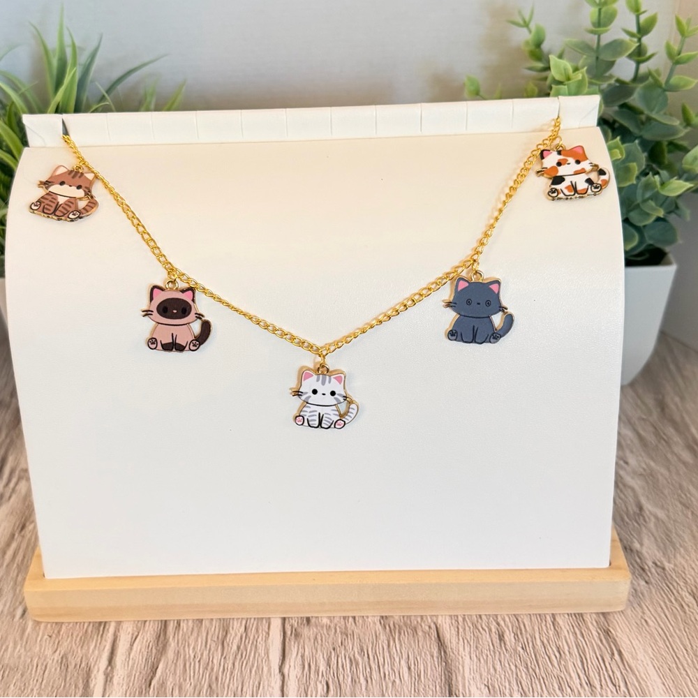 Cute cat book charm | Book charm | Purse charm | necklace